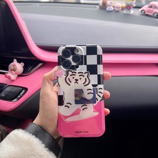 Ốp lưng màu hồng Pink Tiger - Tặng Kèm Postick