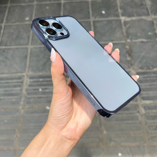 Ốp lưng XLEVEL trong cứng viền màu sáng bóng khoe lưng dành cho ip 13 13pro 13 promax 14 14max 14pro 14promax