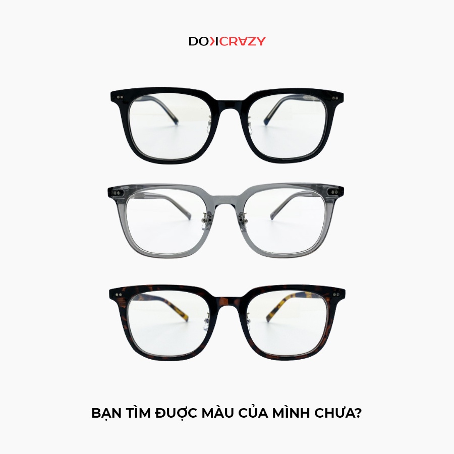 Ảnh Gọng kính thời trang DOKCRAZY NICOS nam nữ phù hợp nhiều dáng mặt hot trend Hàn Quốc 3