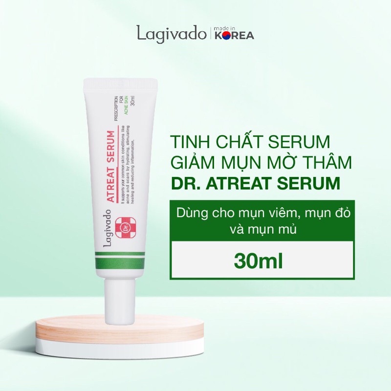 ATREAT SERUM LAGIVADO - Tinh chất serum Lagivado giảm mụn, mờ thâm BHA 0,8% 30 ml