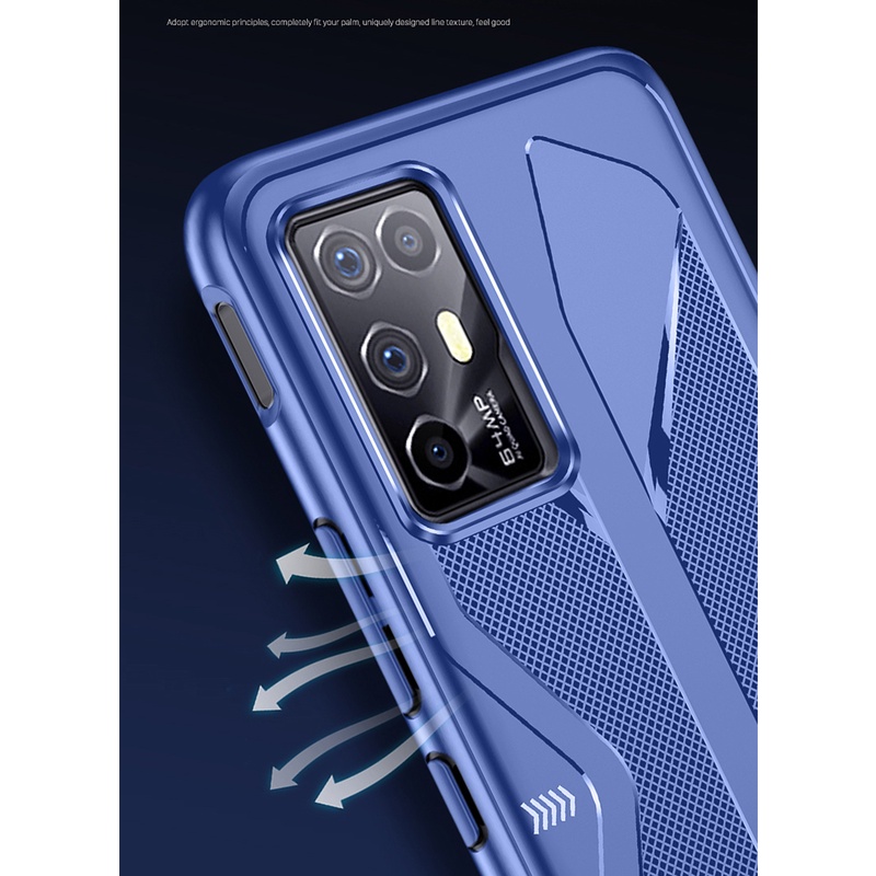 Dành cho ZTE nubia Red Magic 6R Vỏ chống sốc siêu mỏng TPU mềm chống vân tay Vỏ chơi game chống mài mòn