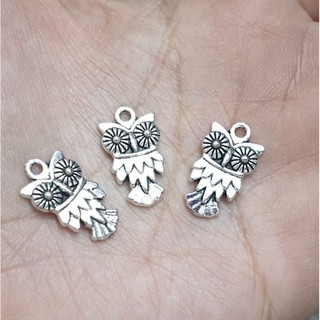 10 Charm giả bạc hình con cú, mặt trời, con cá... làm vòng tay phong thủy, vòng tay tình bạn handmade
