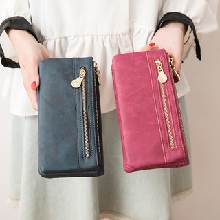 Hàng sẵn có Ví dài thời trang dành cho nữ Mini Clutch Hộp đựng thẻ đa chức năng Ví đựng tiền xu