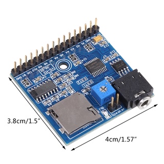 Dusur Mô-Đun Máy Nghe Nhạc mp3 dc 5v Kích Hoạt Giọng Nói sd tf + 2 Cổng