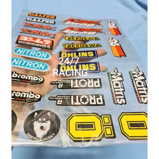 Bộ tem Decal dán xe máy, xe đạp, điện thoại.....