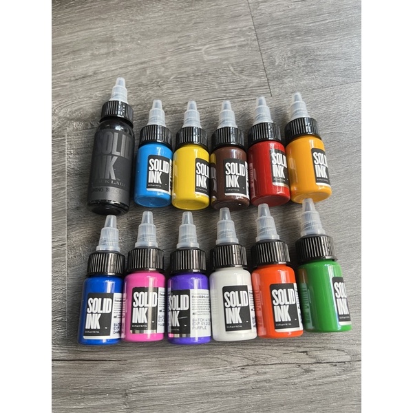 12 màu cơ bản Solid ink 1/2oz Chính hãng USA | Shopee Việt Nam