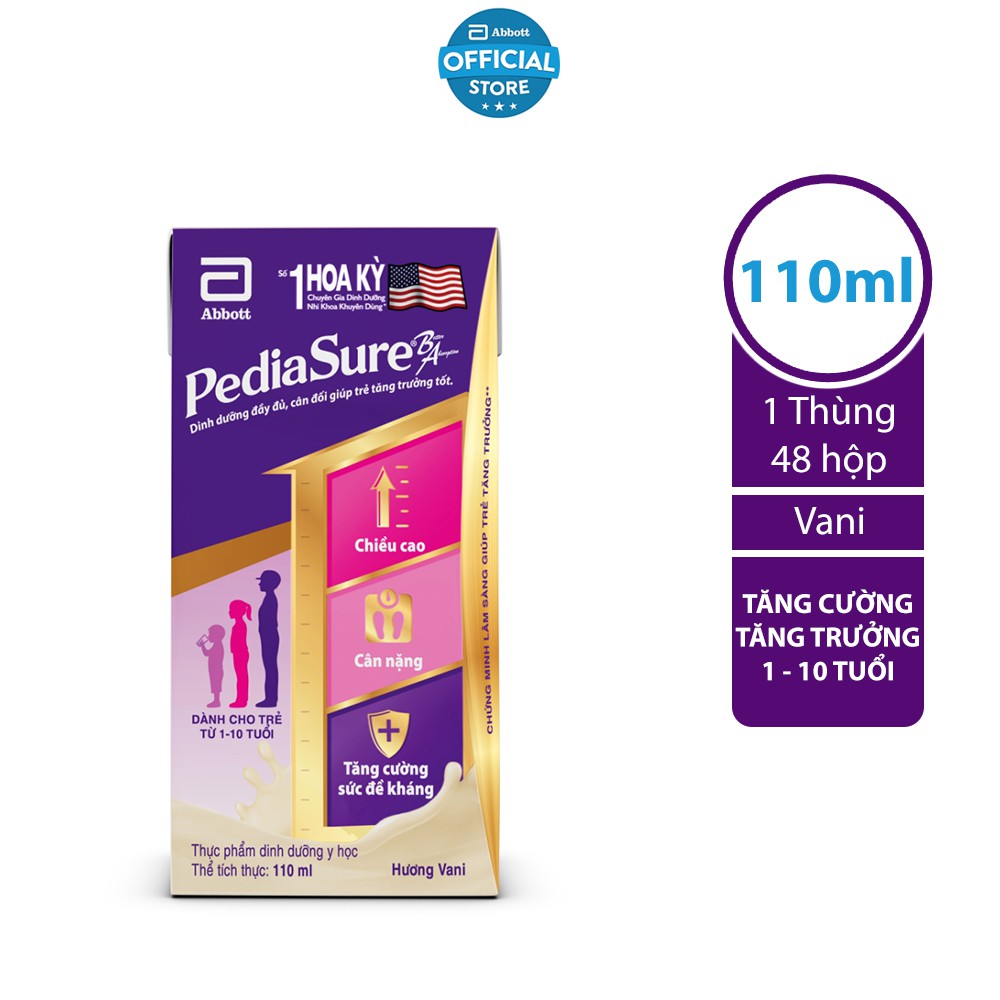 Ảnh Thùng 48 Hộp Sữa nước Pediasure Vani 110ml/hộp 2