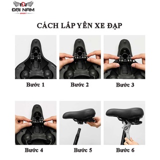 Yên Xe Đạp Bọc Da Thoáng Khí,Êm Ái Chống Nước Đại Nam Sport Phù Hợp Cho Mọi Loại Xe Thể Thao