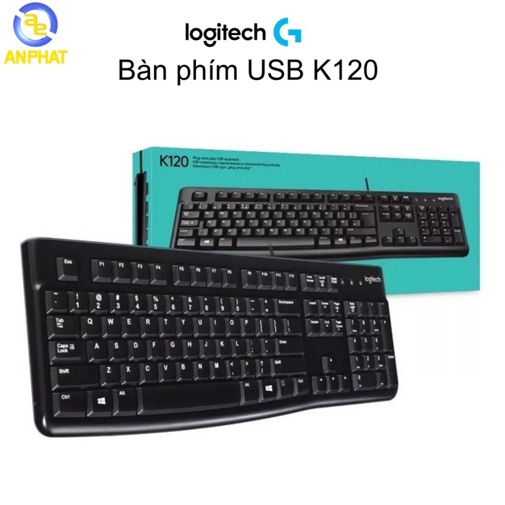 Bàn phím USB Logitech K120 (Đen)