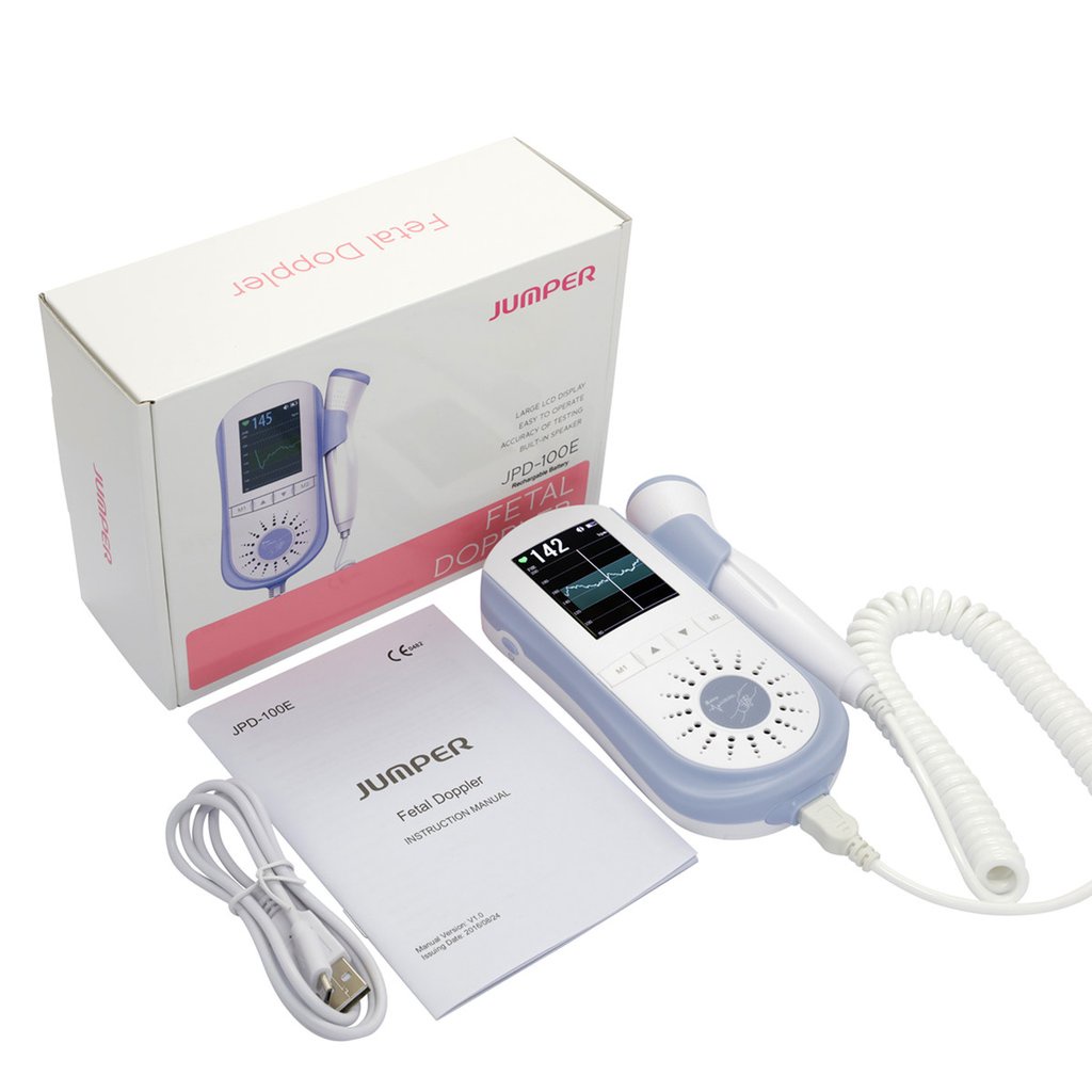 Máy đo nghe tim thai cá nhân cầm tay Jumper JPD-100E(2) (Tặng kèm gel siêu âm)