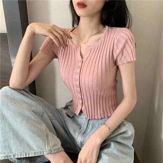 Áo Len Tăm Mỏng Mongtoghi Nhiều Khuy 348