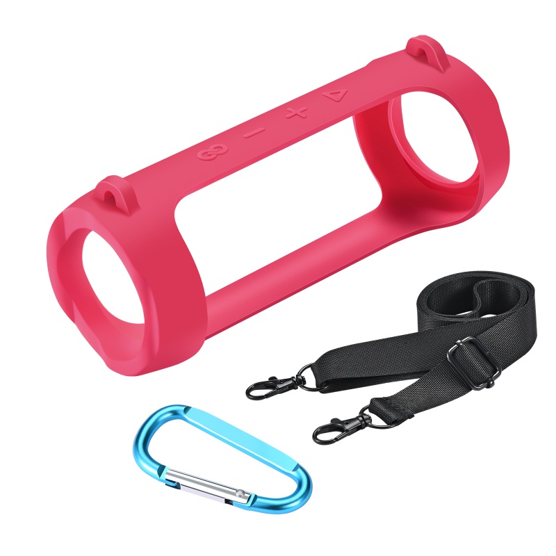 Vỏ bảo vệ loa bằng silicon có dây đeo vai cho Jbl Flip 6/5