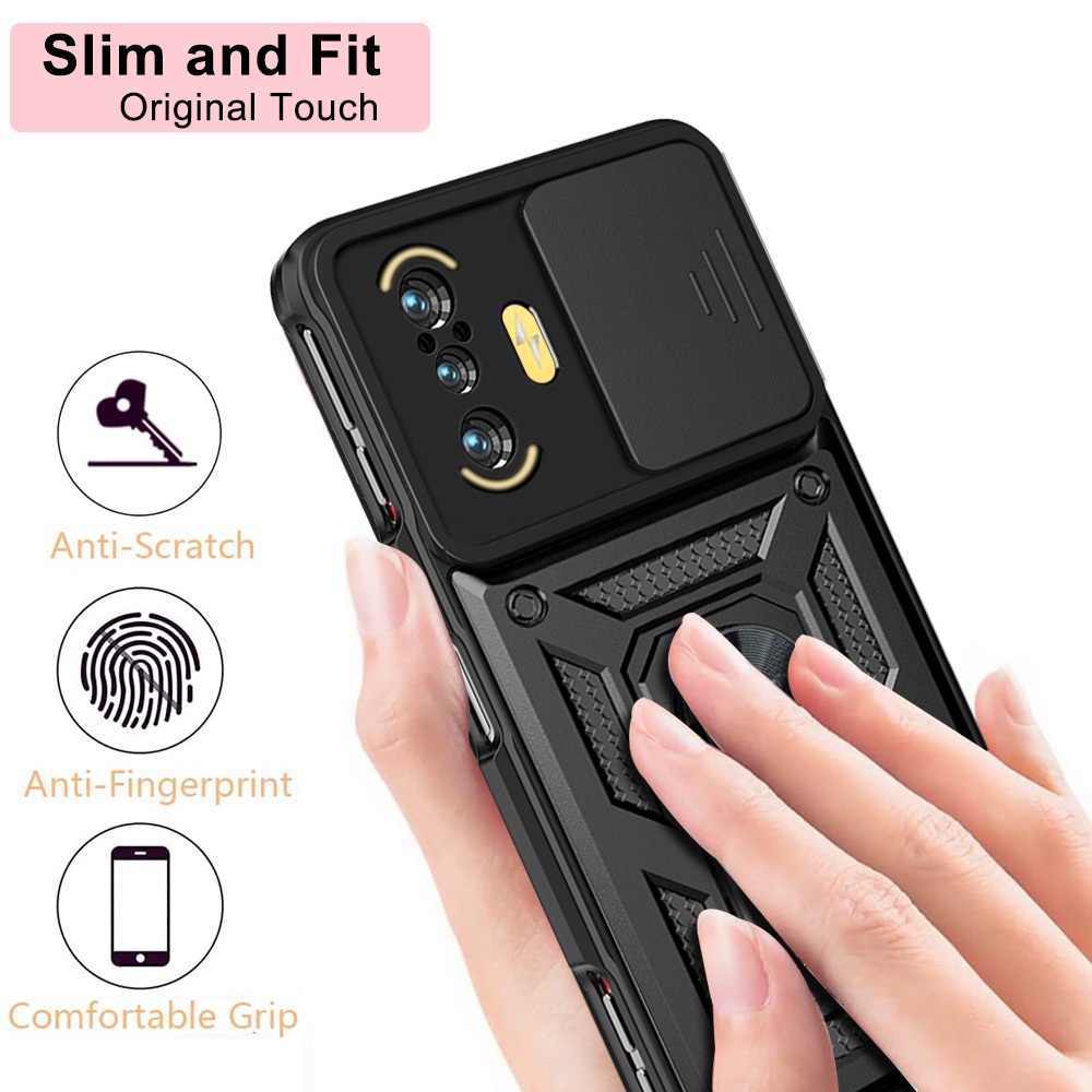 Ốp Điện Thoại Chống Sốc Có Giá Đỡ Cho Redmi K40 Gaming