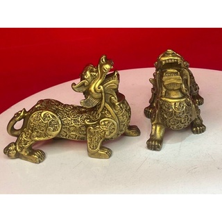 Cặp Tỳ Hưu Vẩy Tiền   vật phẩm phong thuỷ bằng đồng