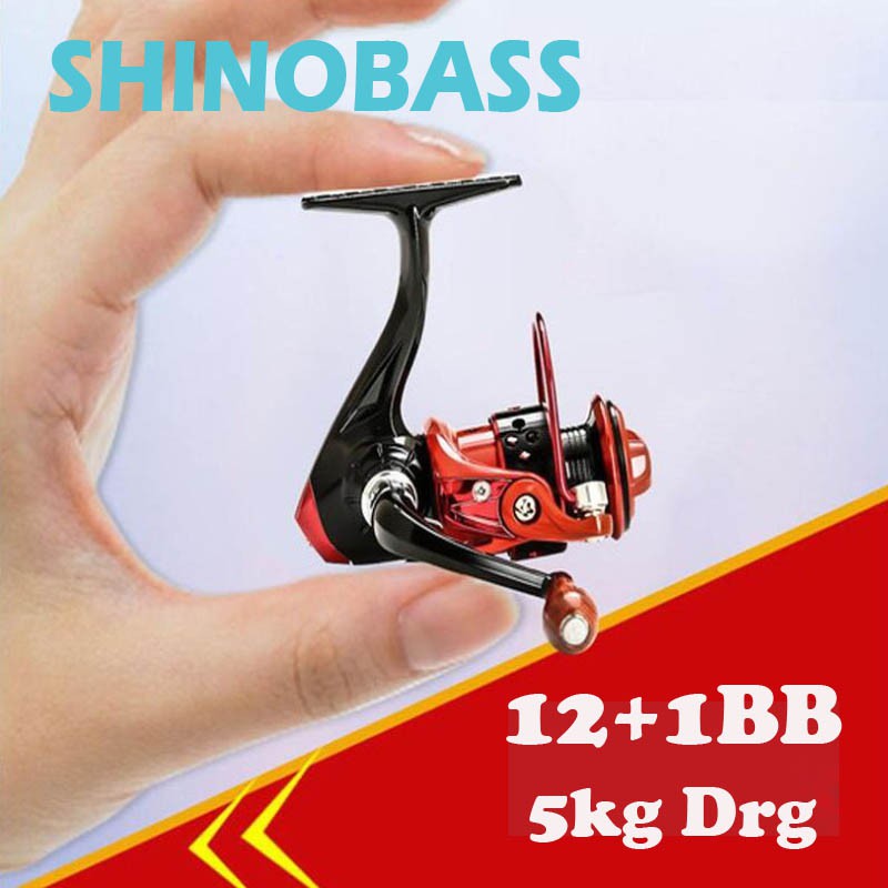 12 + 1bb Gapless Mini Fishing Reel Ice bè thuyền Pancing Nhỏ 500 Mồi Giải Quyết mesin ubang mesen mancing Tôm