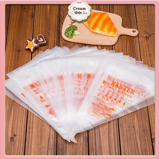 Túi bắt kem nilong vỏ sần dùng để bóp, bắt bông kem - combo 100 cái