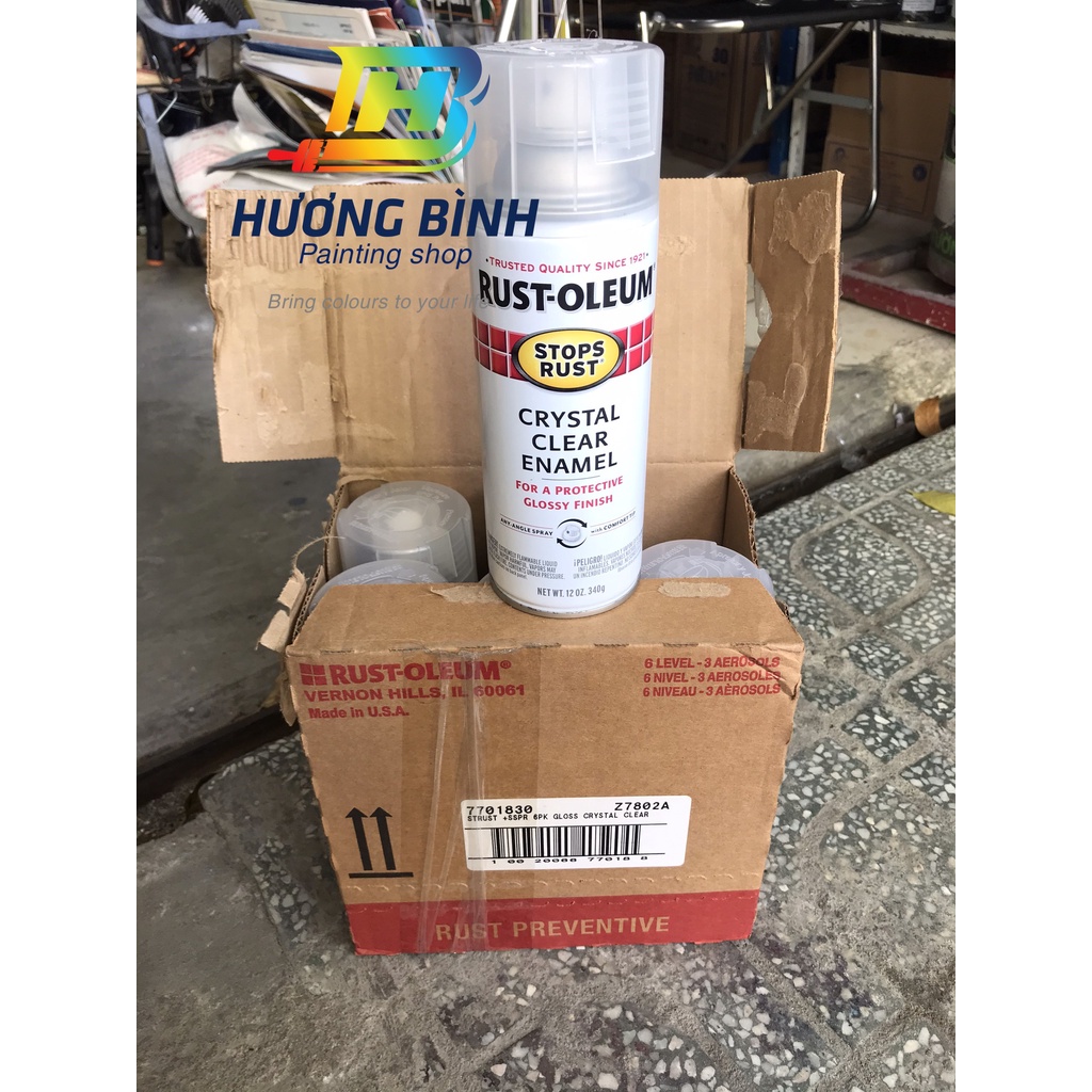 Sơn xịt RUST-OLEUM STOP RUST chống rỉ sét (trong suốt, không màu ...