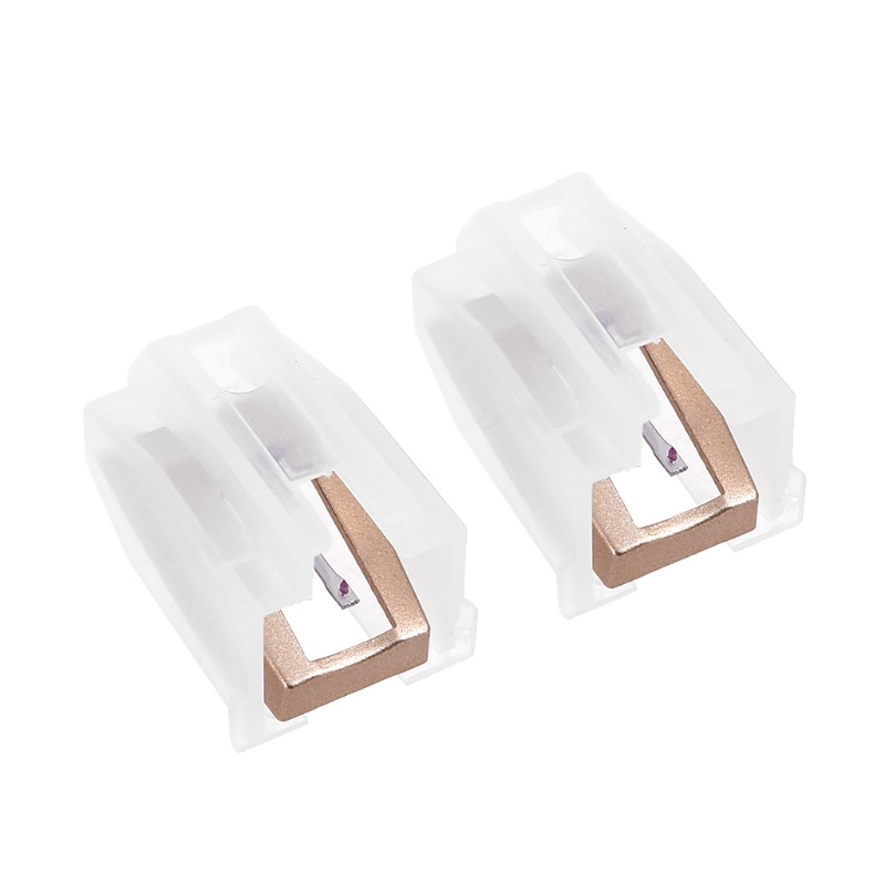 2 Chiếc LP Bàn Xoay Máy Hát Kim Cương Stylus Kim Cho Máy Nghe Nhạc Ghi Âm Vàng