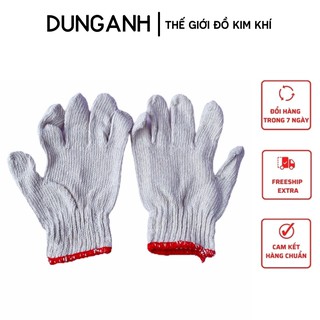 Găng tay bảo hộ kim khí Dung Anh găng tay sợi trắng bảo hộ