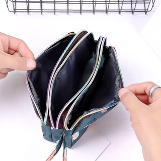 Túi vải in hình WOOLYNOOK Thiết thực Ví đựng tiền xu có sức chứa lớn hơn