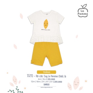 La Pomme Bộ cộc tay  chiếc lá bé gái 6m-5y SS2022
