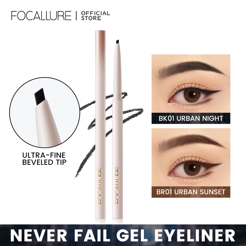 [Mã COSHOT giảm 60K đơn 200K] Bút kẻ mắt dạng gel FOCALLURE siêu mịn đa năng dễ sử dụng nhanh khô chống thấm nước 10g