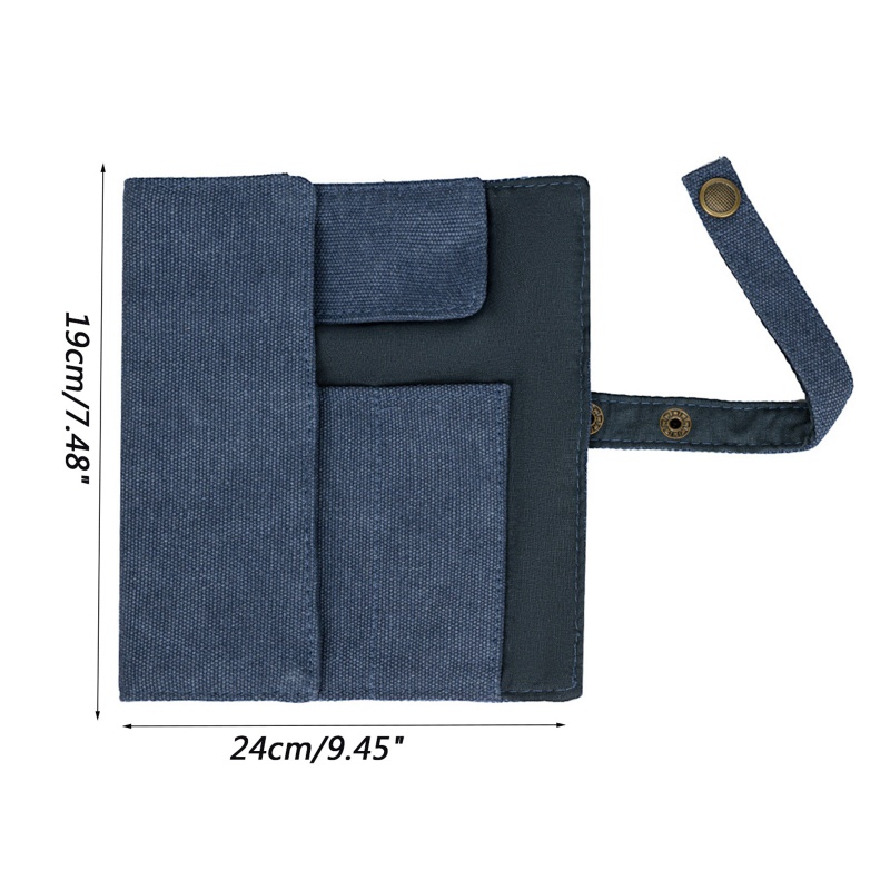 Túi Đựng Đồng Hồ Bằng Vải Canvas Mềm Có 5 Ngăn Phong Cách Vintage