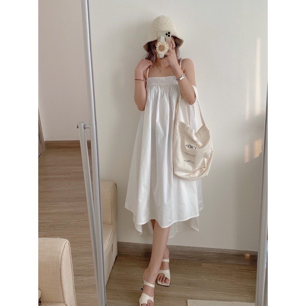Đầm hai dây maxxi suông nhiều màu - COLOR DRESS