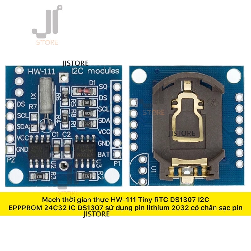 Mạch thời gian thực HW-11 Tiny RTC I2C 32kbit IC DS1307 dùng pin ...