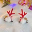 YT4 Giáng Sinh Đầu Mũ Trùm Đầu Nhung Kẹp Tóc Hươu Kẹp Tóc Ông Già Noel Đầu Ngọt Xmas Phụ Kiện Tóc