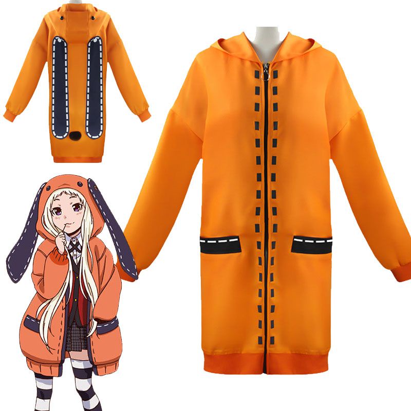 Gambler Kakegurui Bắt Buộc Runa Yomozuki Cosplay Phong Cách Đa Năng Áo Khoác