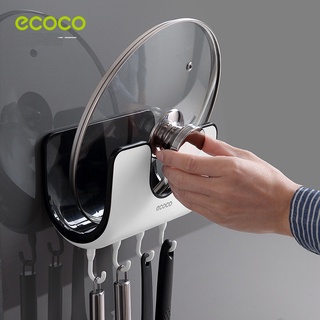 Kệ đựng nắp Ecoco  chống nước có 4 móc cao cấp - Kệ đựng nắp