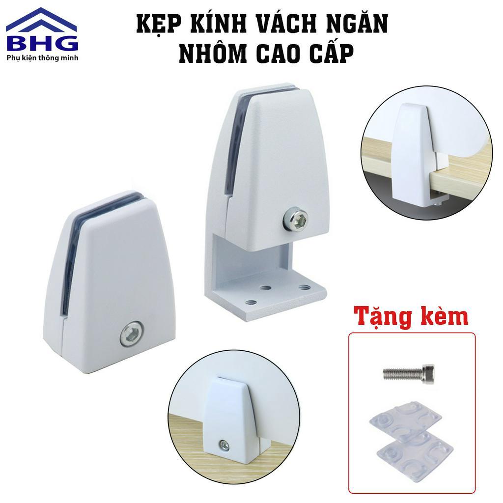 Kẹp kính vách ngăn, KẸP VÁCH NGĂN TRẮNG Kẹp Kính Mặt Bàn Kẹp vách ngăn ...