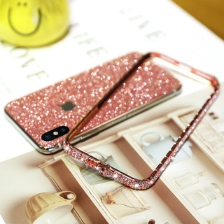 Xnyocn Sang Trọng Kim Cương Ốp lưng 2020 Kim Cương Giả Kim Loại Ốp Lưng Lấp Lánh Cho iPhone 14 ProMax 13 Pro 6S Pluss 7 8 X XR 11 Pro Max 12 Mini K03