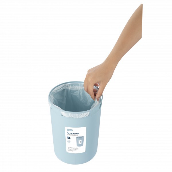 Thùng Rác Nhựa Tròn Inochi 5 Lít Màu Rất Đẹp, Sọt Rác Văn Phòng, Khách Sạn, Đựng Rác Gia Đình, Để Bàn Trong Nhà,