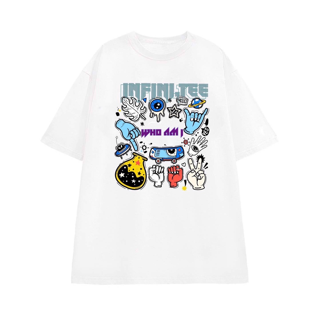 Áo thun INFINITEE Fni0377, Thun 100% Cotton - form rộng Unisex.