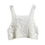 Pealike Nữ Vintage Móc Camisole Bohemian Rỗng Ra Hình Học Hoa Dệt Kim Áo Mỏng Không Tay Crop Đi Biển
