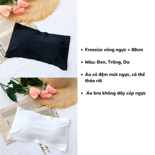 Áo bra nữ không dây mặc cúp ngực, Áo lót nữ ống học sinh có đệm mút mỏng ôm ngực DEVARI B8883