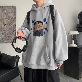Áo Sweater Nam Nu Cổ Tròn Form Rộng, Áo sweater nỉ unisex Áo len trùm đầu hoạt hình shin-chan nhỏ tươi mới của Nhật Bản