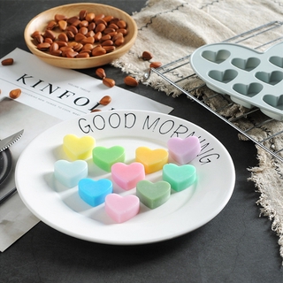 Khuôn Silicon Làm Socola,Thạch Rau Câu,Kẹo Dẻo,Pudding Trang Trí Hình 10 Trái Tim