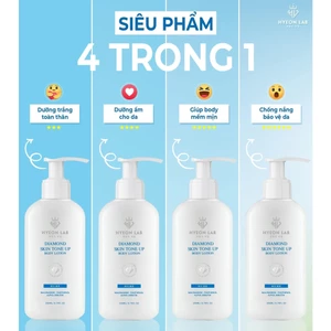 GIẢM 20% Kem Dưỡng Trắng Da Toàn Thân Diamond Skin Tone Up Body Lotion, BODY TRẮNG DA, KHÔNG BẾT RÍT
