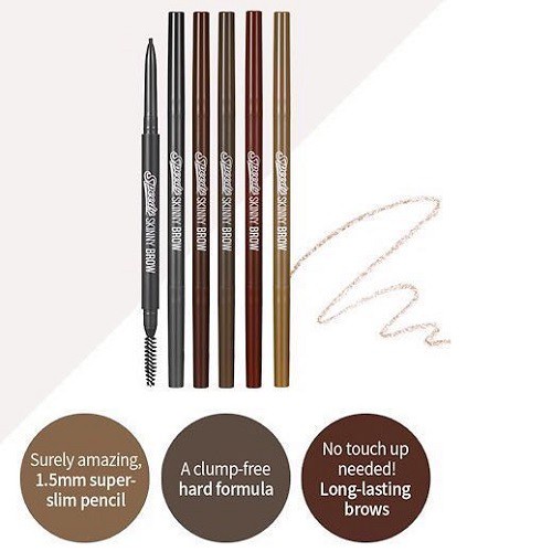 Ảnh Chì Chân Mày Peripera Speedy Skinny Brow 0.05g 4