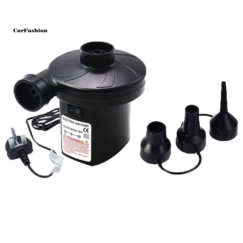 CAFS_AC Electric Air Pump Inflatable Mattress Bed Boat Pool Quick Inflator UK Plug