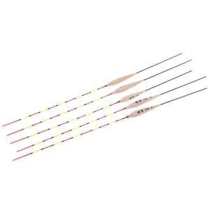 Set 5 phao câu cá phát sáng ban đêm bằng gỗ kèm chì tiện dụng