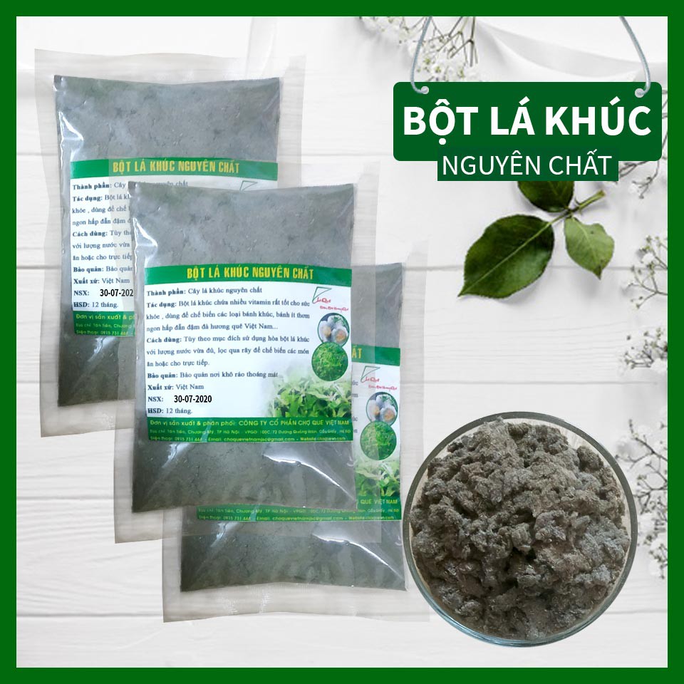 Bột Lá Khúc (Bột rau khúc) Gói 150g nguyên chất 100% dùng làm Xôi Bánh ...