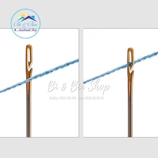(157-084) Vỉ 6 Kim Khâu Tay Lỗ Kim Lớn Hở Bên Hông Dễ Dàng Xỏ Chỉ Nhiều Kích Cỡ Đa Năng