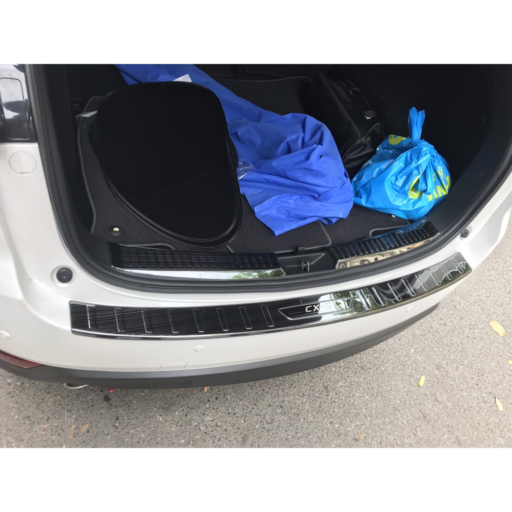 Ốp chống trầy cốp xe CX5 2019-2023, Bộ ốp trầy cốp trong và ngoài Mẫu Titan cao cấp