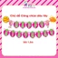 Dây chữ Happy Birthday trang trí sinh nhật, trang trí thôi nôi cho bé trai siêu đẹp nhiều mẫu, chiều dài 1,5m
