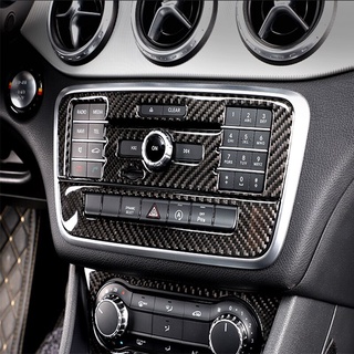 Kiểu Dáng Xe Sợi Carbon Điều Khiển AC CD Bảng Trang Trí Khung Bao Viền Miếng Dán Cho Xe Mercedes Benz A Class W176 GLA x156 CLA