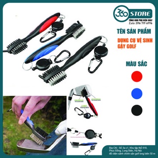 Dụng Cụ Vệ Sinh Gậy Golf - Bàn chải có đinh tiện lợi, lấy bùn bẩn rễ ràng cho đầu gậy gôn - Golf 360 Store